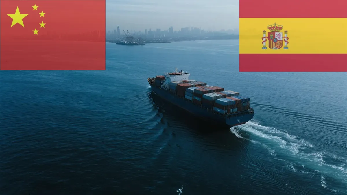 Sea shipping from China to Spain