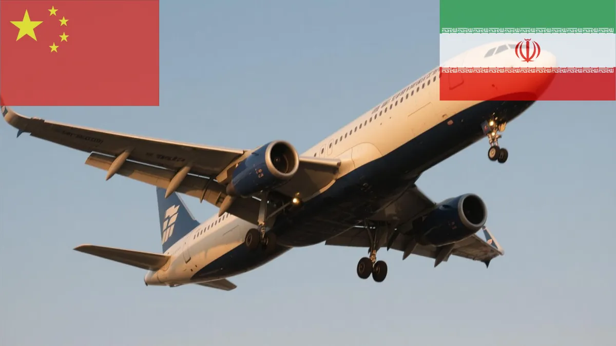 Air shipping from China to Iran