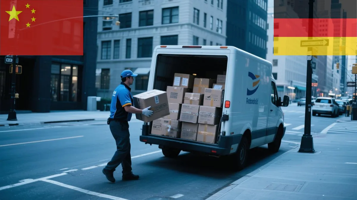 Door to door shipping from China to Germany