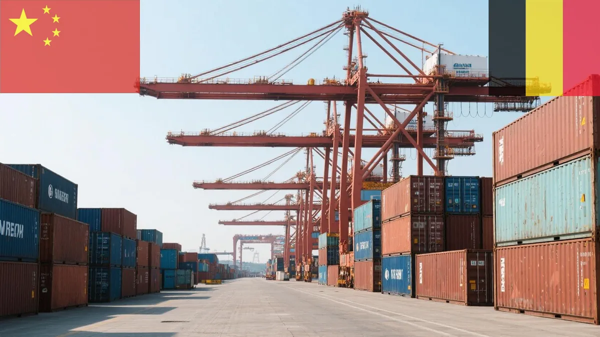 Door to door shipping From China Belgium