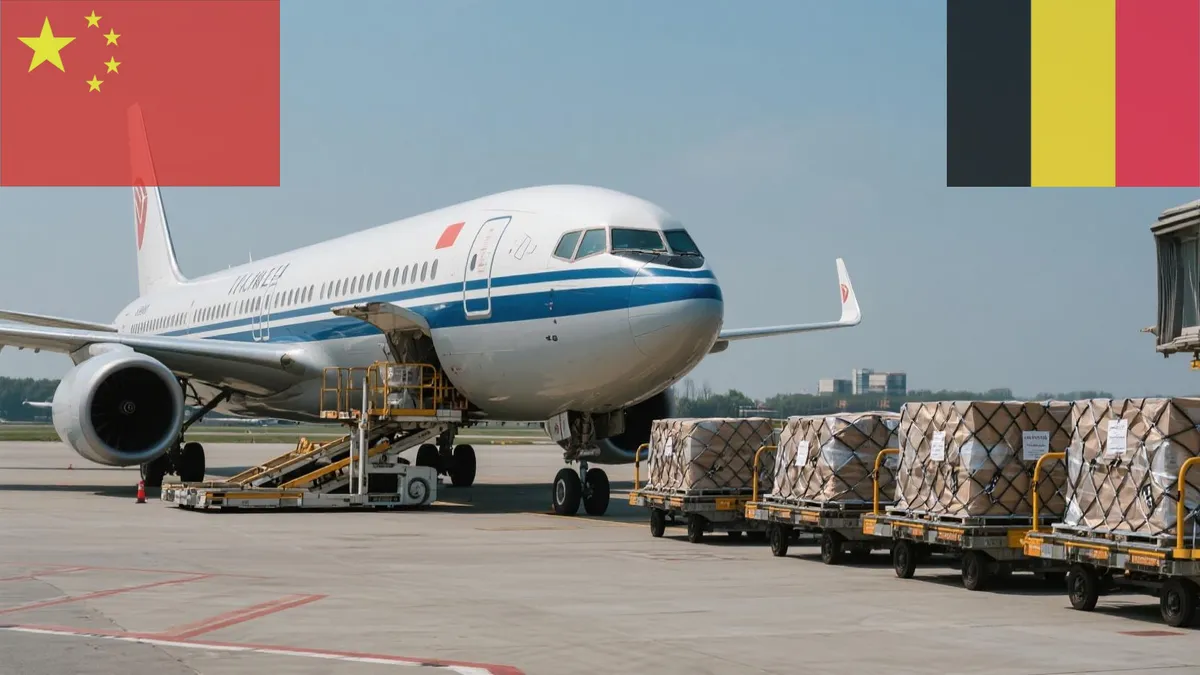 Air Shipping from China to Belgium