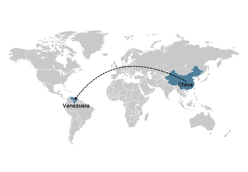 Gbigbe Lati China si Venezuela