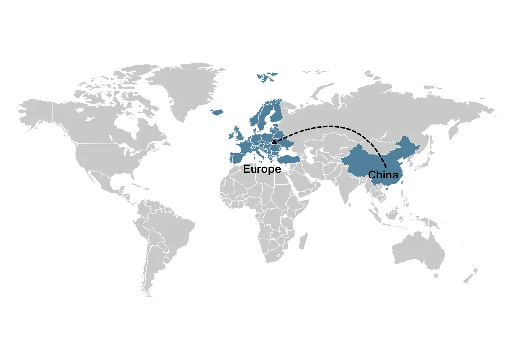 Sowo Lati China si Yuroopu
