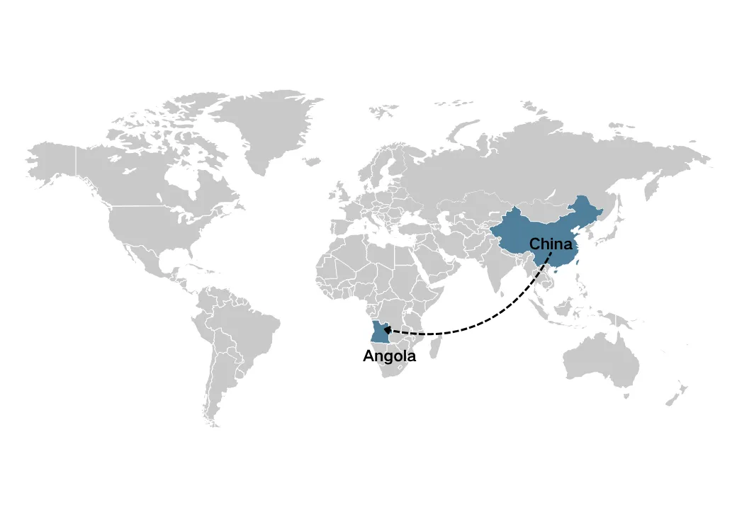 Gbigbe Lati China si Angola