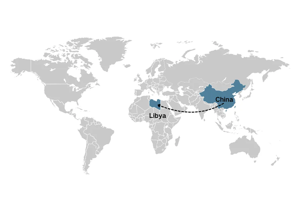 Gbigbe lati China si Libiya