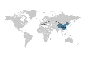 Shipping from China to Austria