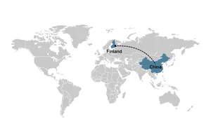 Shipping from China to Finland