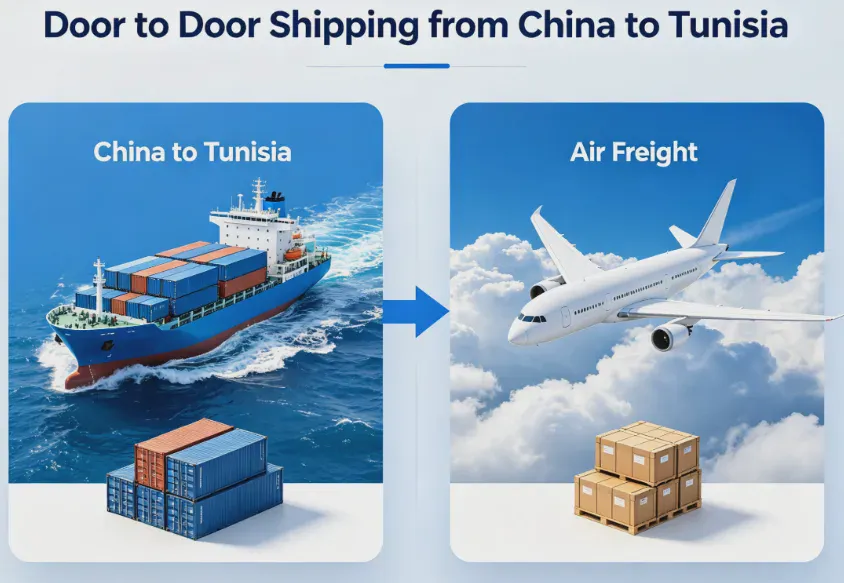 Door to Door Shipping from China to Tunisia