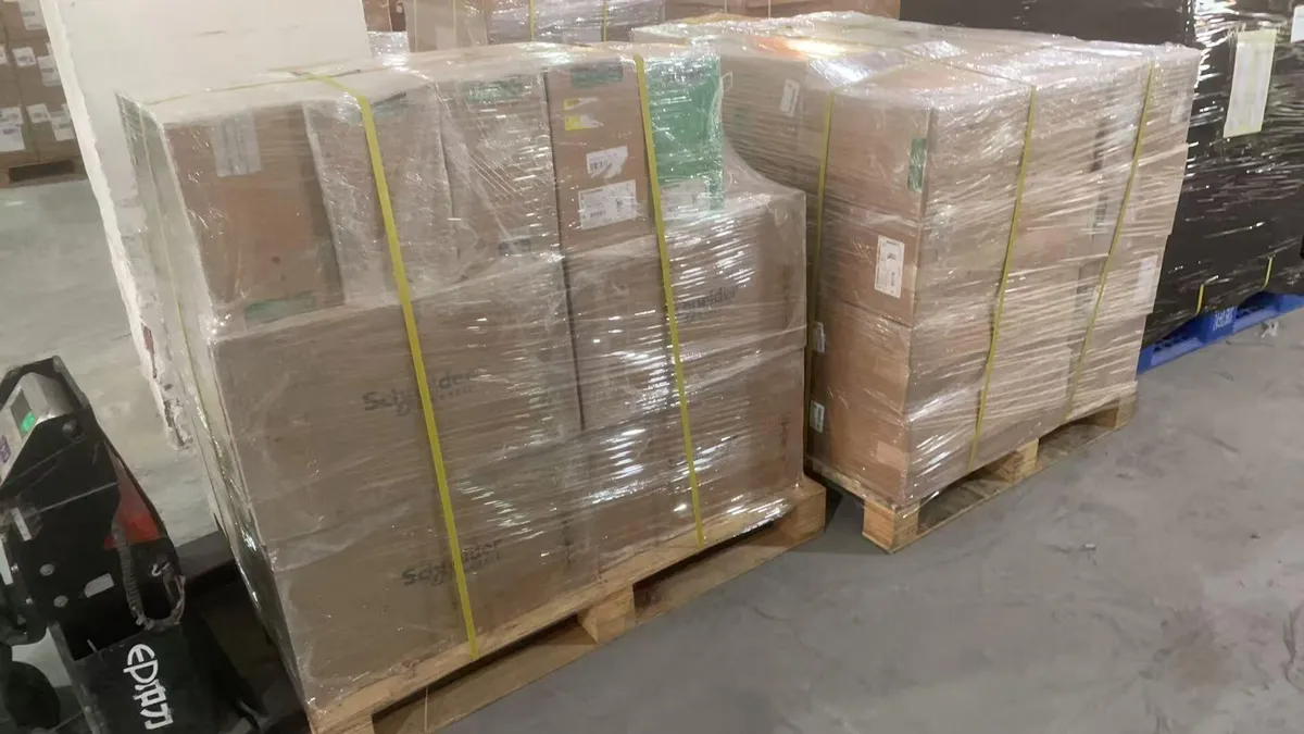 Fig 3: Control modules delivered at the customer's facility in Riyadh — cartons received intact and logged into inventory