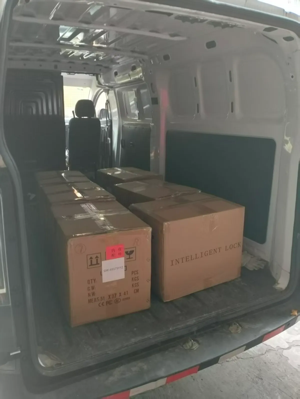 Fig 1: Dental kit cartons staged for air freight at the cargo terminal in Hong Kong — consolidated before tendering to the airline