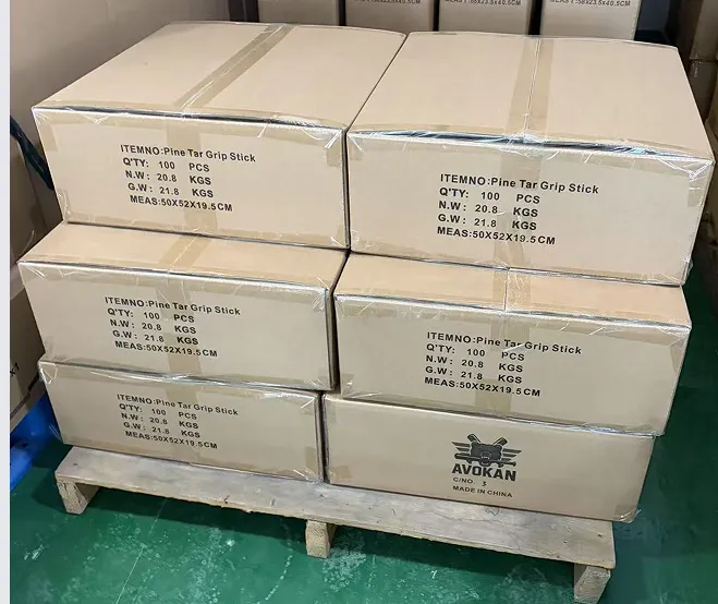 Fig 1: Pine tar grip stick cartons staged at the Shenzhen airport consolidation point — DG-labeled cartons separated for inspection
